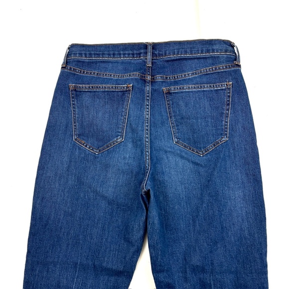 Old Navy The Perfect Straight Ankle Raw Hem Women's size 10 Dark Blue Denim Jean - Picture 4 of 4